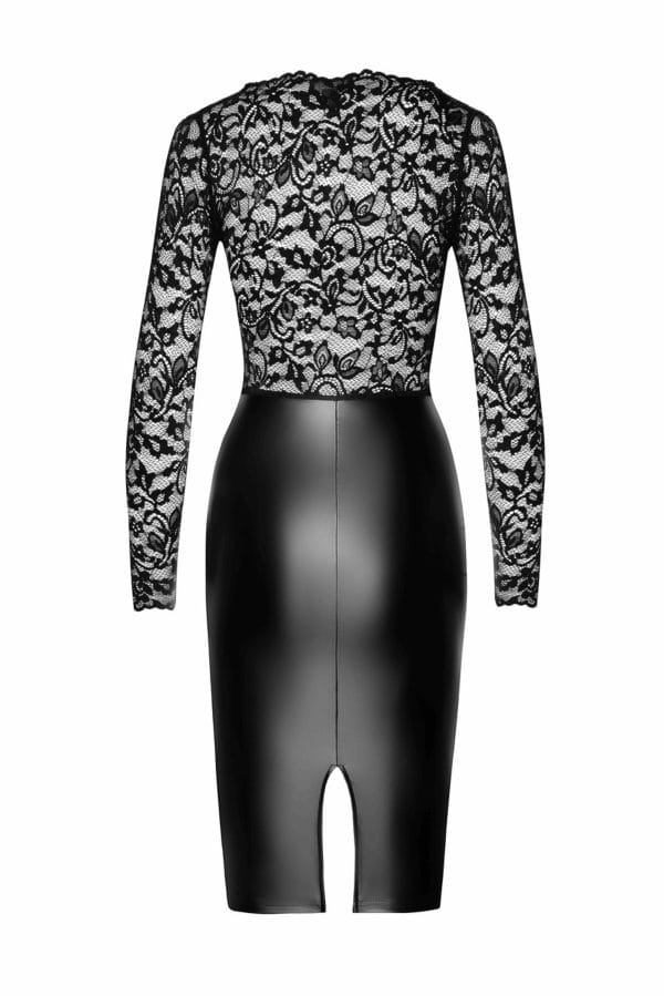 Euphoria lace and wetlook midi dress - Image 8