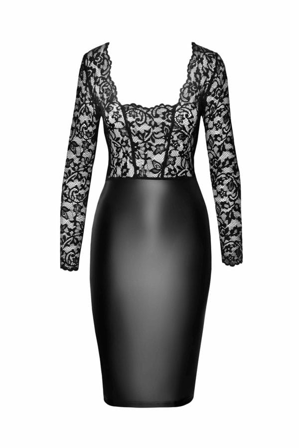 Euphoria lace and wetlook midi dress - Image 7