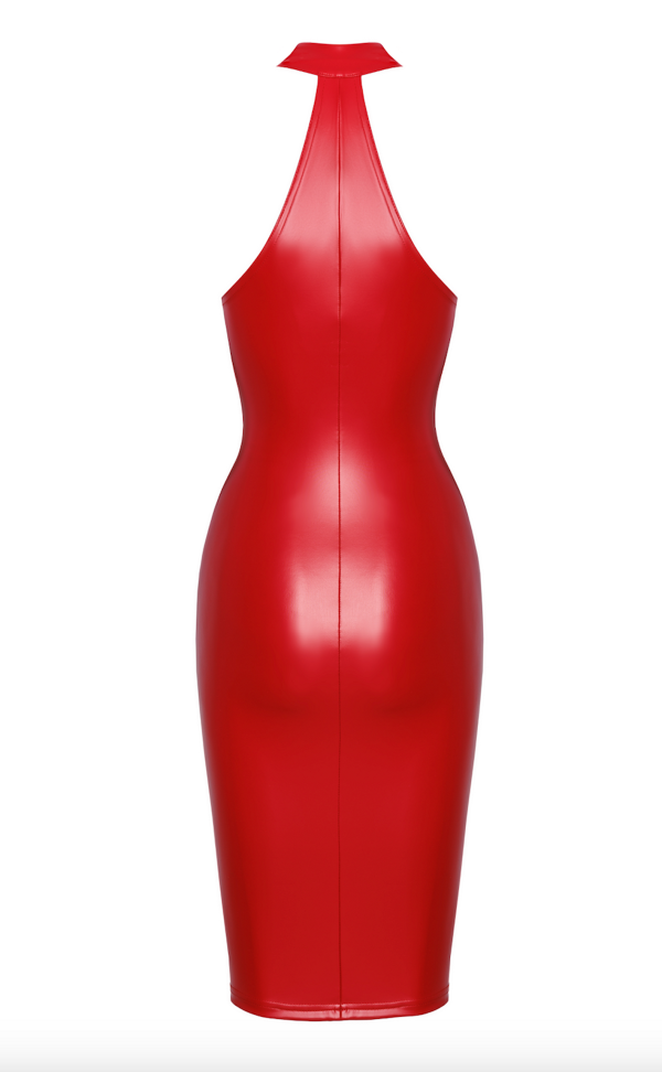 Orgia Midi Dress Red - Image 6